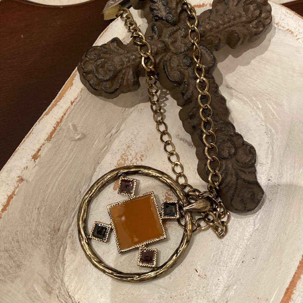 Large Medallion chain necklace